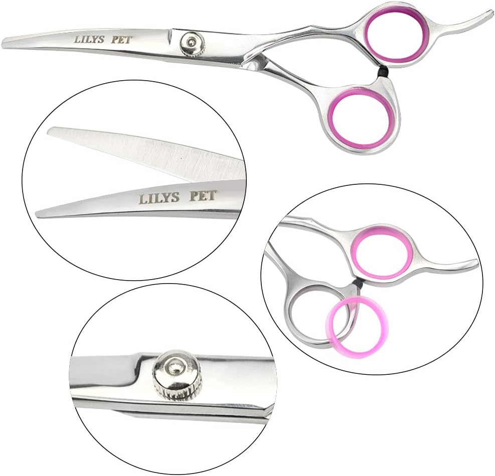 Professional PET DOG Grooming scissors suit,Cutting&Curved&Thinning shears (6.0")