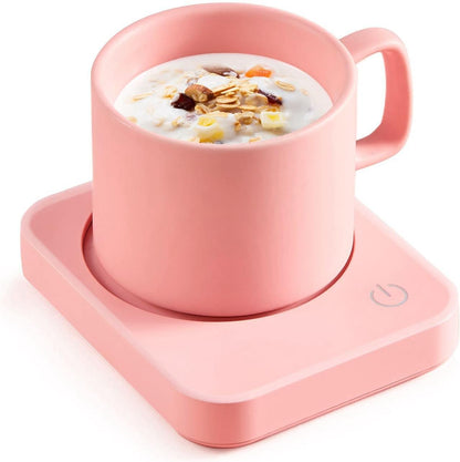 Coffee Mug Warmer for Desk with Auto Shut Off & 3-Temp Settings, Coffee Cup Warmer Galentines Day Gift Home Office Accessory, Perfect for Coffee, Tea, Milk (No Mug)