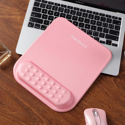 Pink Ergonomic Mouse Pad with Wrist Rest Support,Premium Memory Foam Cushioning for Pain Relief, Non-Slip PU Base for Stable Smooth Control - Perfect for Laptop, Computer, and Home Office