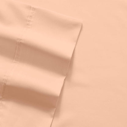 6 Piece Bed Sheet Set, Full, Peach