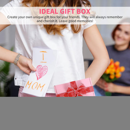 Spakon 50 Packs Shipping Boxes Cardboard Corrugated Mailer Packaging Boxes for Small Business Cute Small Box Cardboard Carton Box Mailers for Packaging Product(Pink,6 x 4 x 1.6 Inches)