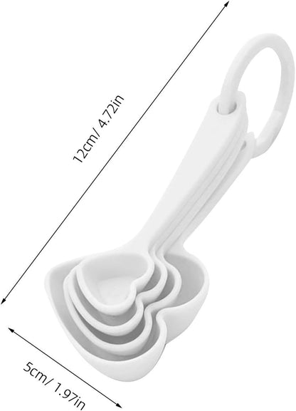 3Sets Heart Shaped Dessert Spoons Creative Plastic Flatware for Home and Restaurant Wedding Tableware Ideal for Serving Desserts and Appetizers