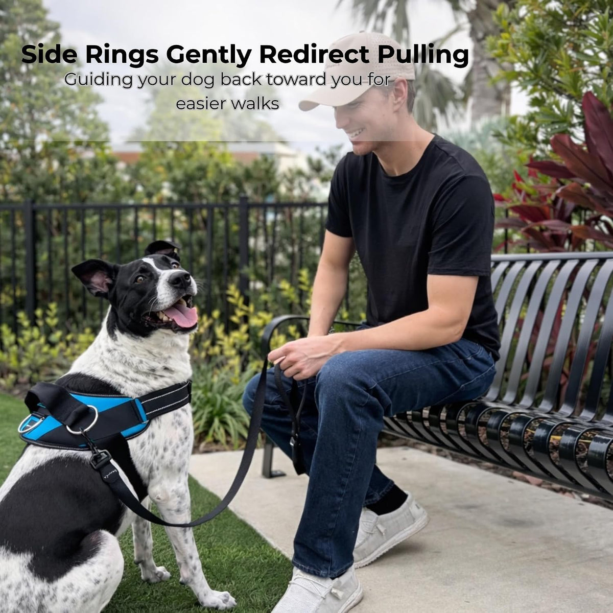 Essential Dog Harness, No-Pull Pet Vest (Rose Gold,S)