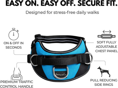 Essential Dog Harness, No-Pull Pet Vest (Rose Gold,S)