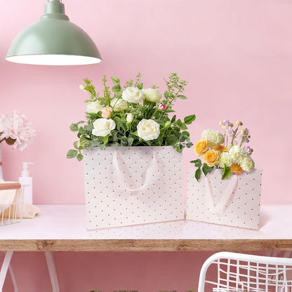 Pink Gift Bags with Tissue Paper and Handles, Large 13'' and Medium 9'' Paper Gift Bag for Girls Bridal Shower Wedding Anniversary Birthday Mothers Day
