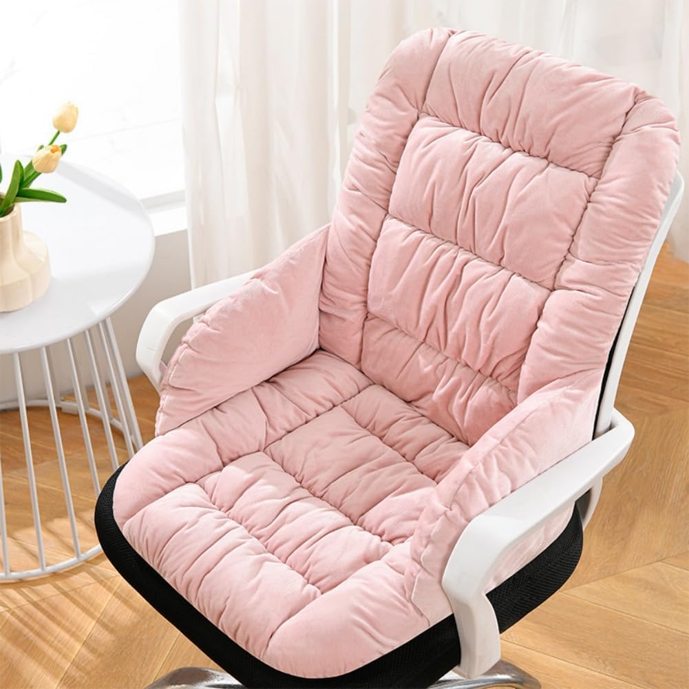 Desk Chair Cushion with High Back Rocking Seat Cushions with Arms Patio Chair Cushion with Non-Slip Bottom for Office Computer Gamer Home Kitchen