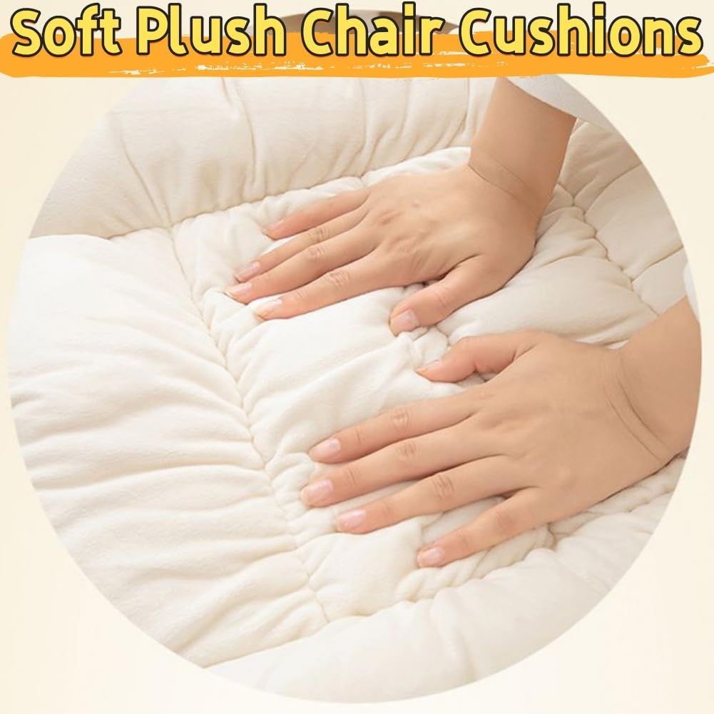 Desk Chair Cushion with High Back Rocking Seat Cushions with Arms Patio Chair Cushion with Non-Slip Bottom for Office Computer Gamer Home Kitchen