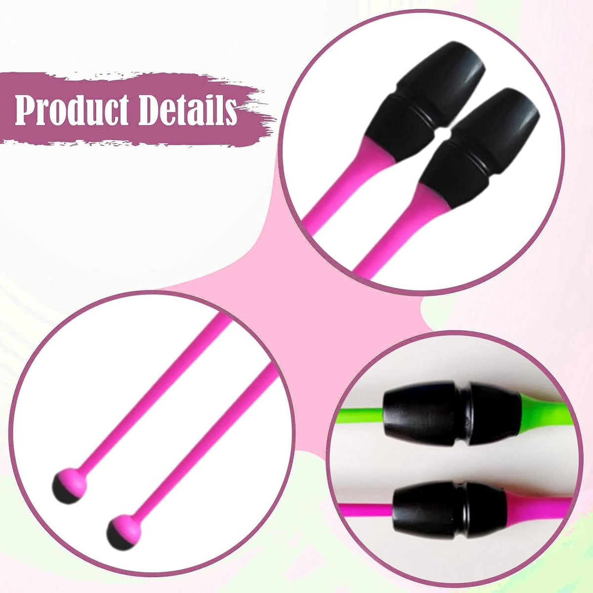 Connectable Rhytmic Gymnastics Gymnastics Training Equipment Professional Lightweight 45.5cm for Stage Show Practice