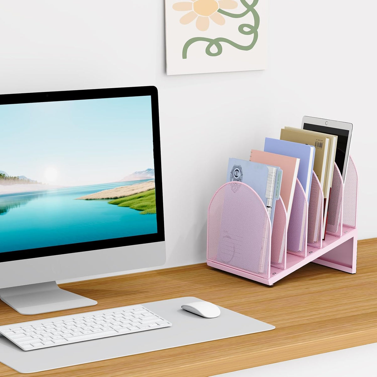 5-Section Desk File Organizer
