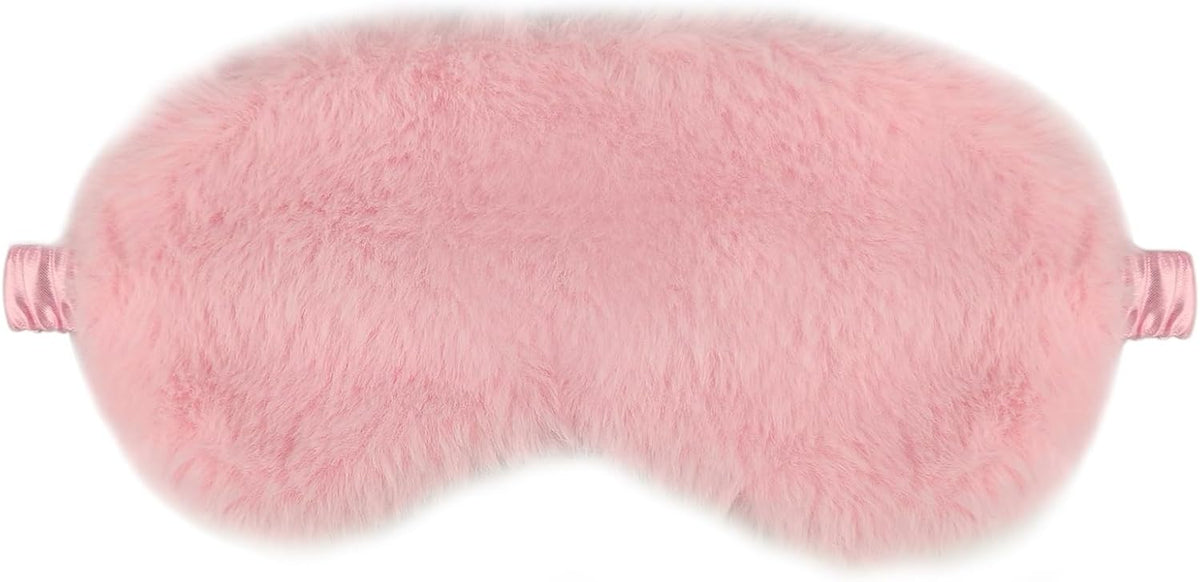 Colors Eye Mask for Sleeping, Elastic Band Plush Sleeping,1 Piece, Pink