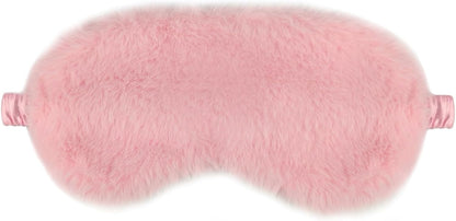 Colors Eye Mask for Sleeping, Elastic Band Plush Sleeping,1 Piece, Pink