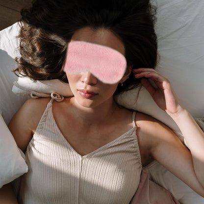 Colors Eye Mask for Sleeping, Elastic Band Plush Sleeping,1 Piece, Pink