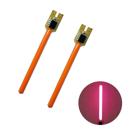 DIY kit Streaming Lights 3v Waterproof led Beads Breathing Light Auto Meteor Light (Pink Light 2 pcs.)