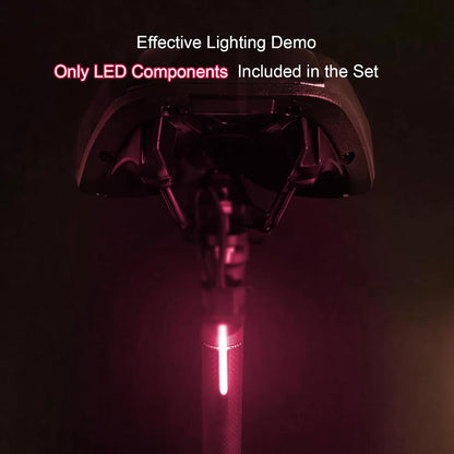 DIY kit Streaming Lights 3v Waterproof led Beads Breathing Light Auto Meteor Light (Pink Light 2 pcs.)
