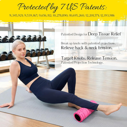 Foam Roller 13" Multi Density Fitness Exercise for Muscle Recovery