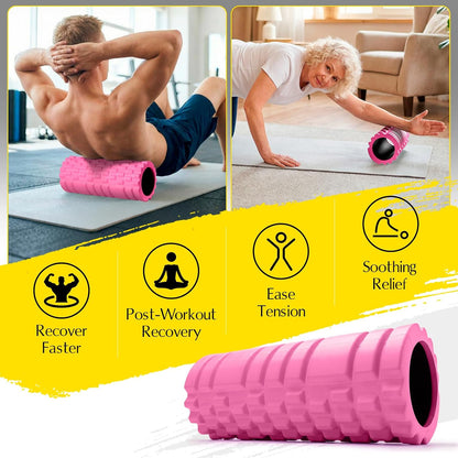 Foam Roller 13" Multi Density Fitness Exercise for Muscle Recovery