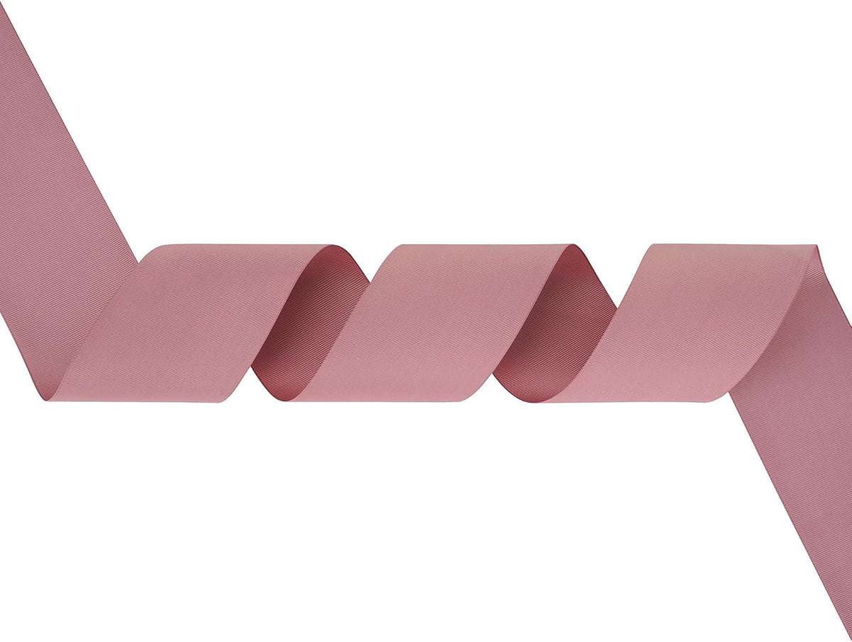 Rosy Mauve Grosgrain Ribbon 3 Inch Grosgrain Hair Ribbons 10 Yards Per Roll Pink Wedding Ribbon for Cheer Bow, Hair Bow Supplies Wide Ribbons for Crafts, Sewing, Scrapbooking