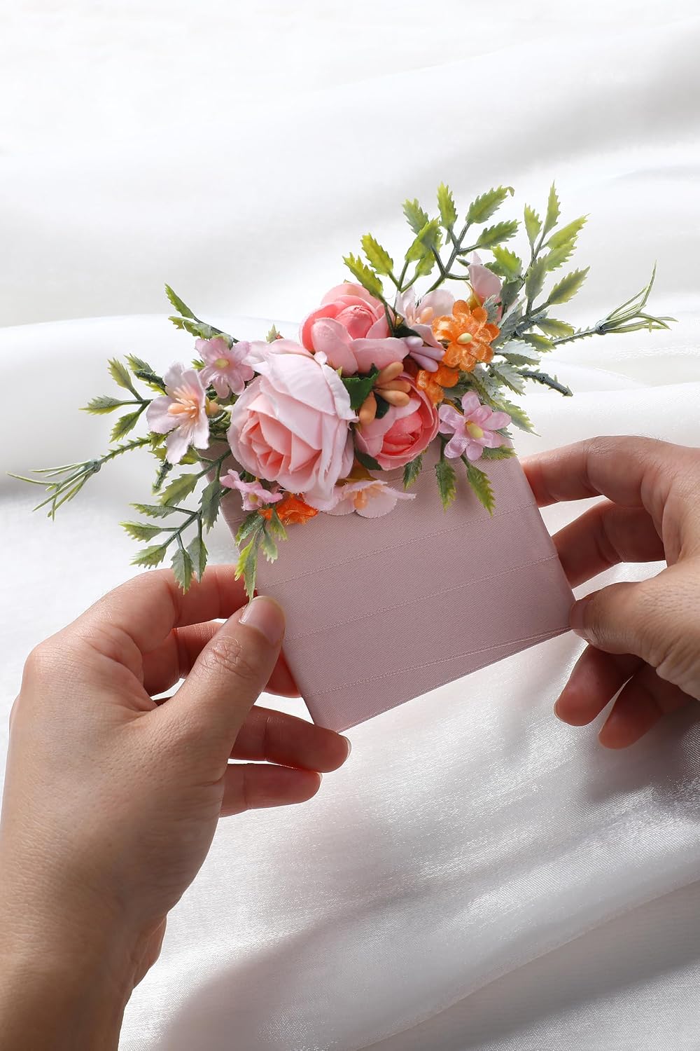Pink Pocket Boutonniere for Men Boutonniere for Wedding Rustic Corsage for Groom Woodland Boutonnieres for Groomsmen Prom Dinner Party Anniversary Suit