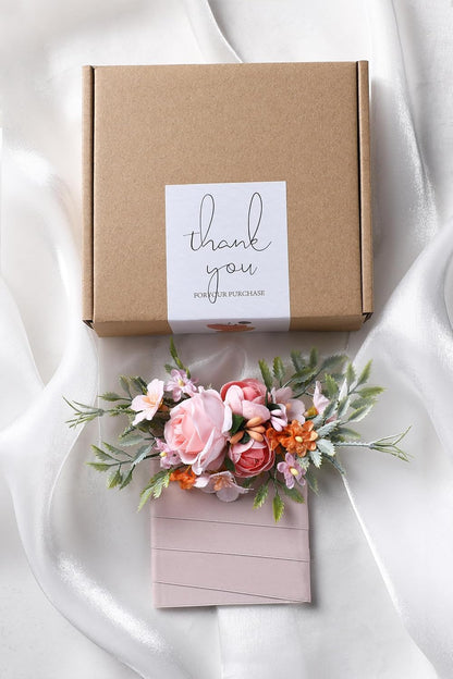 Pink Pocket Boutonniere for Men Boutonniere for Wedding Rustic Corsage for Groom Woodland Boutonnieres for Groomsmen Prom Dinner Party Anniversary Suit