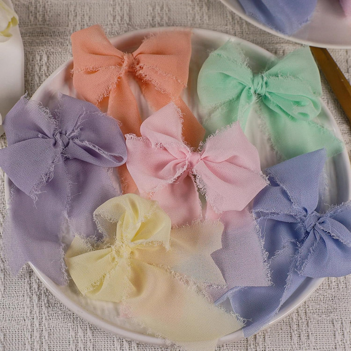 Pink Ribbon, Light Pink Chiffon Silk Ribbon, 1.5''x21Yd