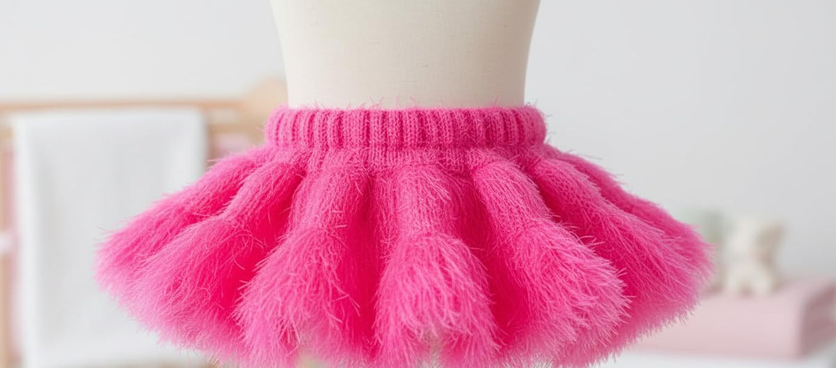 Premium Eyelash Fun Fur Yarn - Ultra Soft Fuzzy Faux Fur Novelty Thread for Knitting & Crochet | Chunky Multi Color Craft Supplies - 3.53 Oz (100g), 165 Yrds (150m) (1Skein, Candy Pink)