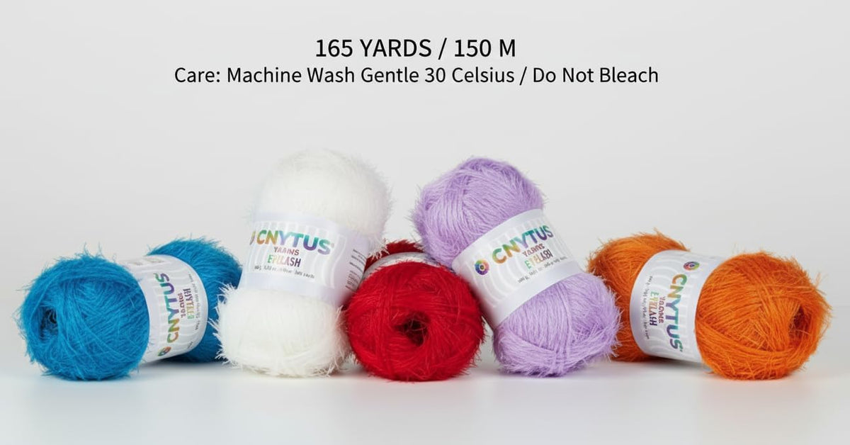 Premium Eyelash Fun Fur Yarn - Ultra Soft Fuzzy Faux Fur Novelty Thread for Knitting & Crochet | Chunky Multi Color Craft Supplies - 3.53 Oz (100g), 165 Yrds (150m) (1Skein, Candy Pink)