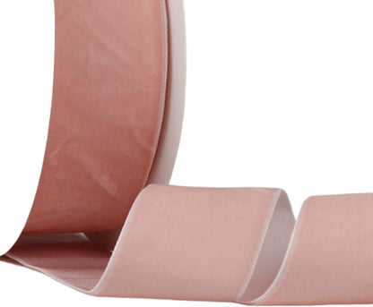 Velvet Ribbon for Gift Wrapping Christmas Decoration (05 (Light Peach), 1-1/2" (38mm) x 10 Yards)