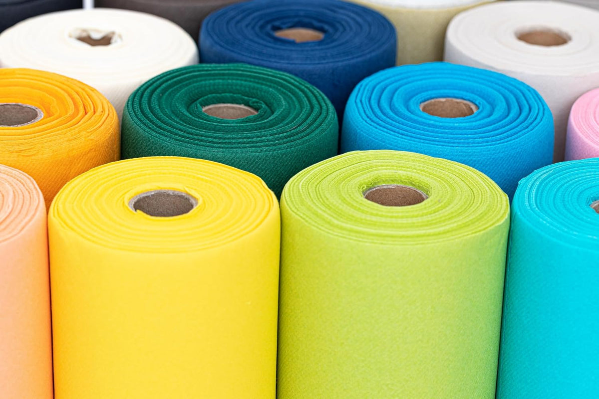 American Homestead Paper Table Runner Roll - 78 ft. Disposable Linen-Like Table Cover Roll - 20 Perforated Table Runners (16" x 48") for Parties, Weddings, and Events - Peach