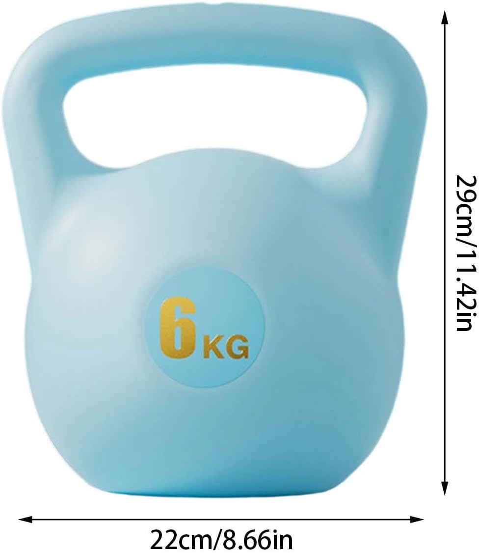 Kettlebell 6kg Water Filled Soft PE Adjustable Kettlebell, Kettlebells for Home Gym Workouts Strength Training, Portable Water Weight for Travel Fitness Home Daily Exercise Use (Pink)