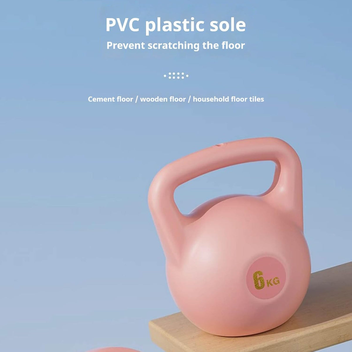 Kettlebell 6kg Water Filled Soft PE Adjustable Kettlebell, Kettlebells for Home Gym Workouts Strength Training, Portable Water Weight for Travel Fitness Home Daily Exercise Use (Pink)