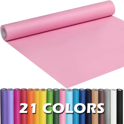 Light Pink Kraft Paper Roll 17.5" x 960" (80') for Gift Wrapping Bouquet Flower Art Painting Craft Writing Packaging Shipping 80GSM 55LB (Light Pink, 17.5" x 80')