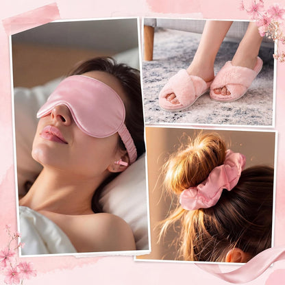 5 Pcs Pink Birthday Gifts for Women, College Dorm Sleep Essentials