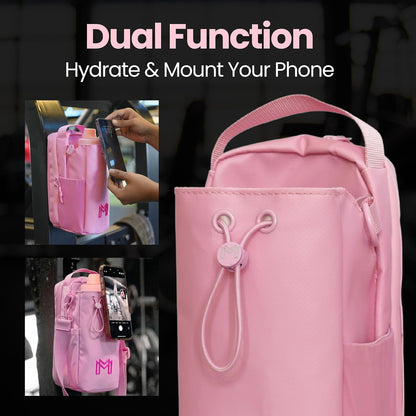 Small Magnetic Gym Bag Bundle, Water Bottle Holder, Sling Bag for Men Women