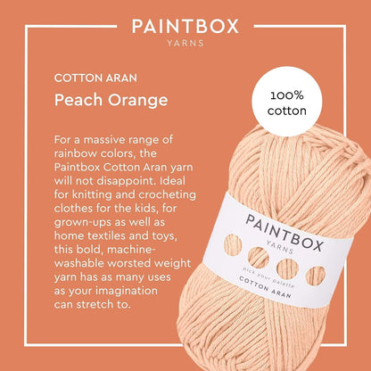 Paintbox Yarns 100% Cotton Aran Yarn 1.76oz / 50g, 93yds / 85m