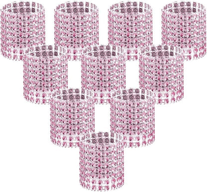 100pcs Napkin Rings, Pink Napkin Rings Buckles