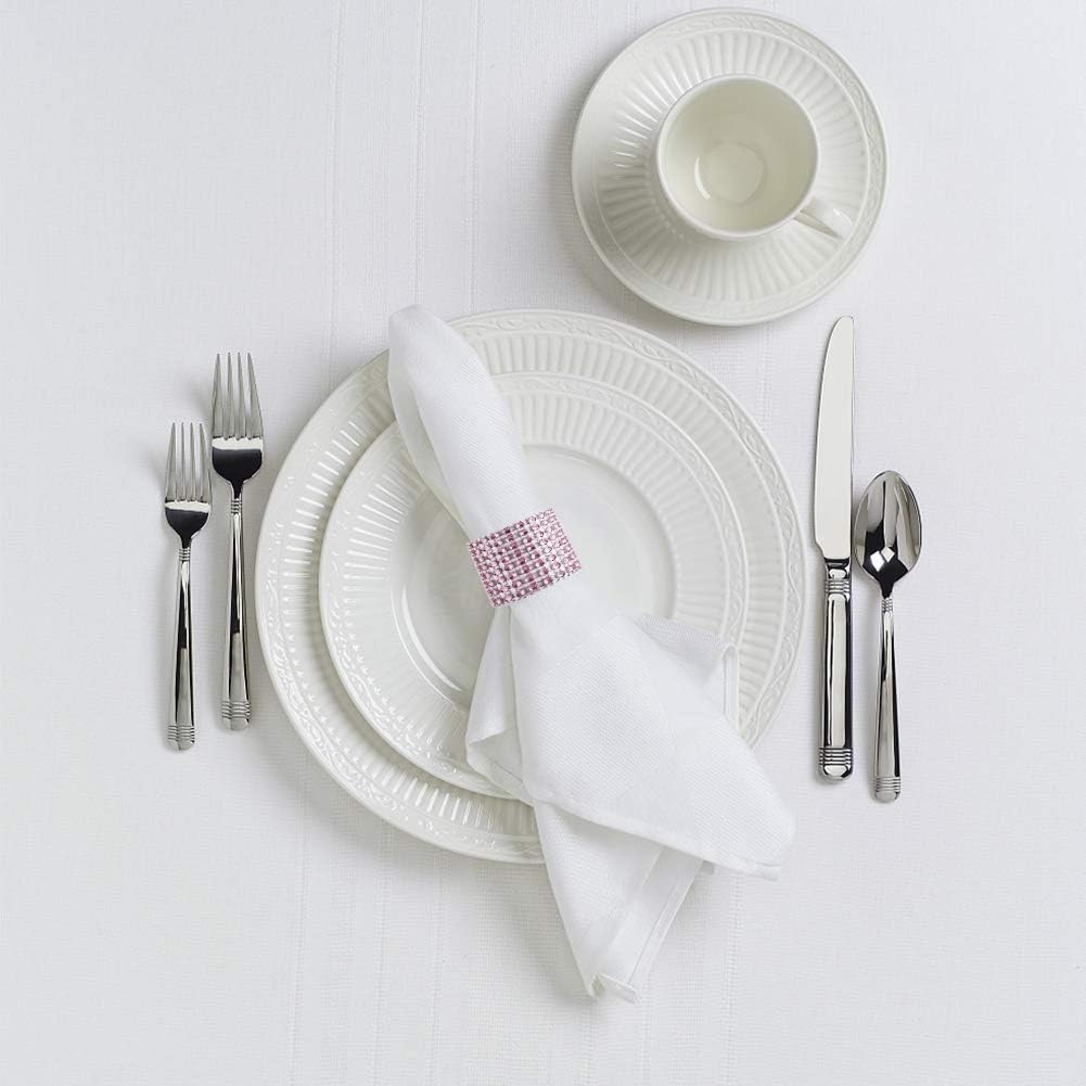 100pcs Napkin Rings, Pink Napkin Rings Buckles
