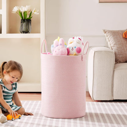 80L Extra Large Pink Hamper Laundry Basket for Baby Girls