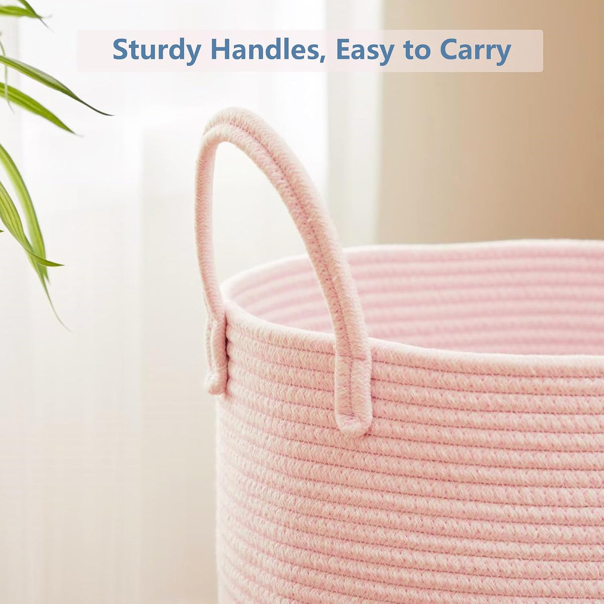 80L Extra Large Pink Hamper Laundry Basket for Baby Girls