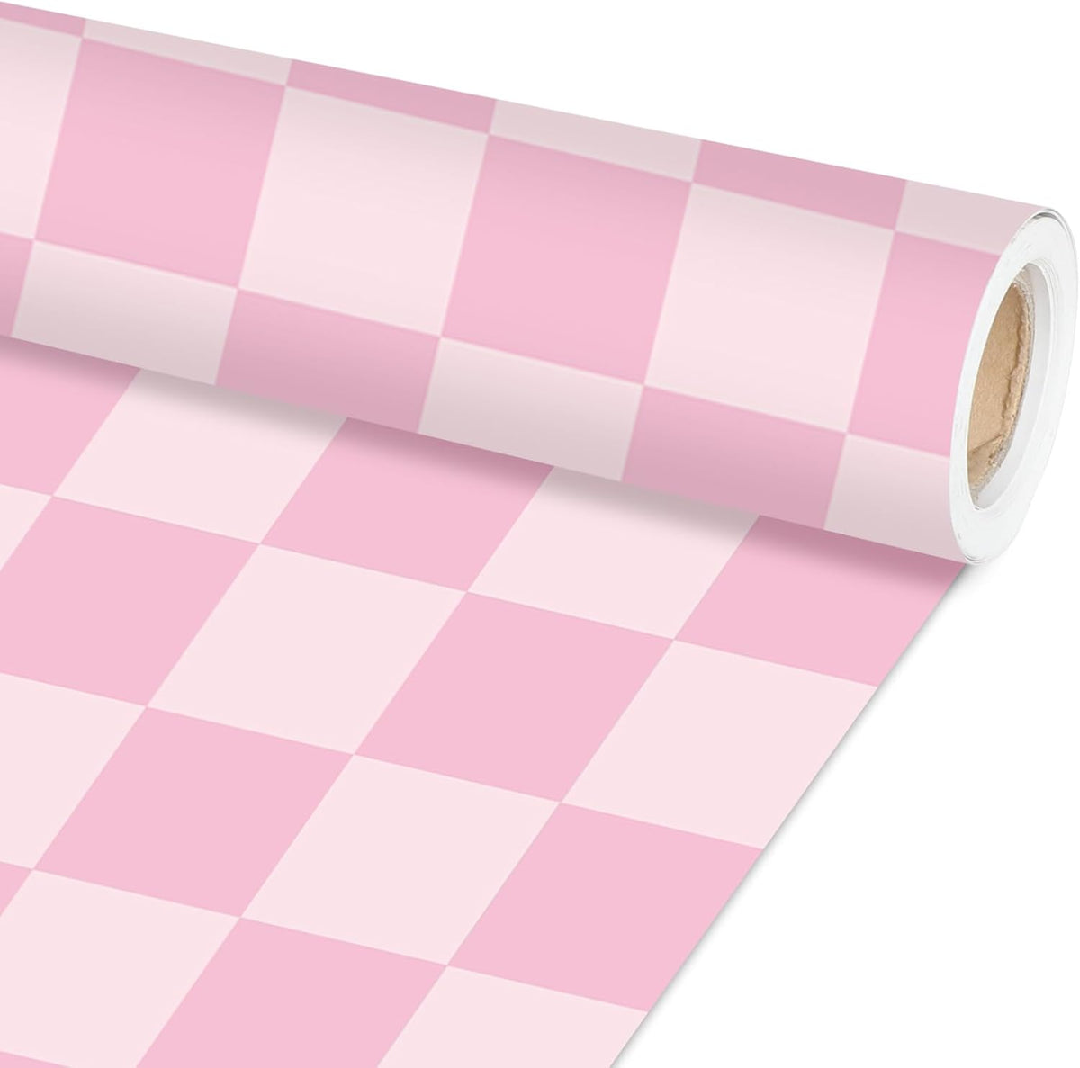 Pink Checkered Bulletin Board Paper Roll Retro Pastel Pink Bulletin Board Background Paper Back to School Classroom Decor Poster for Art Craft DIY Project Home Office Girls Party Supplies 17.7inx20ft