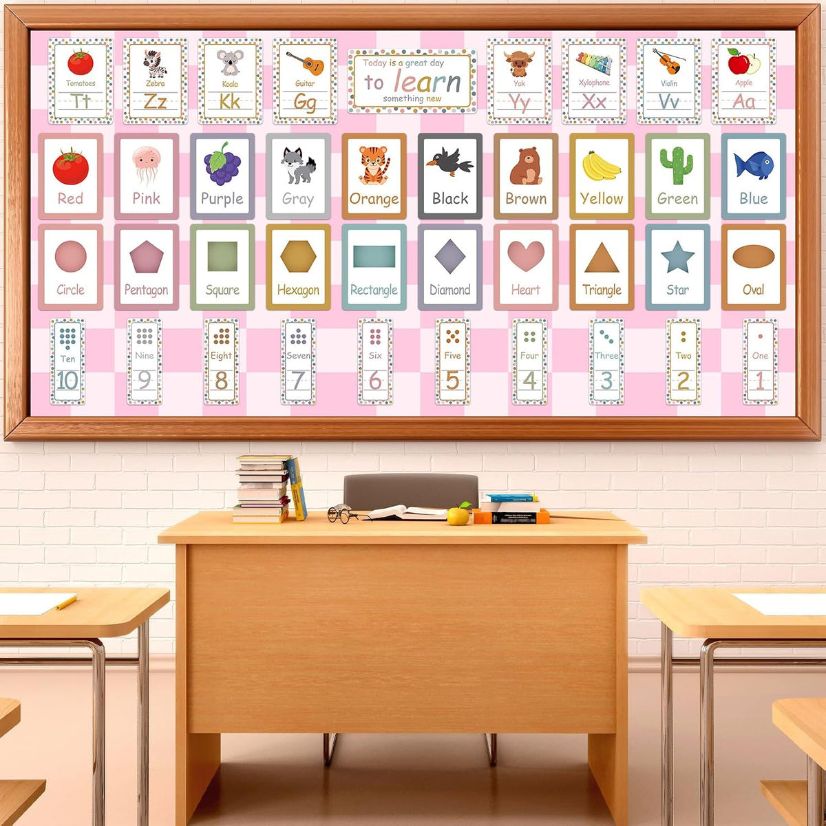 Pink Checkered Bulletin Board Paper Roll Retro Pastel Pink Bulletin Board Background Paper Back to School Classroom Decor Poster for Art Craft DIY Project Home Office Girls Party Supplies 17.7inx20ft