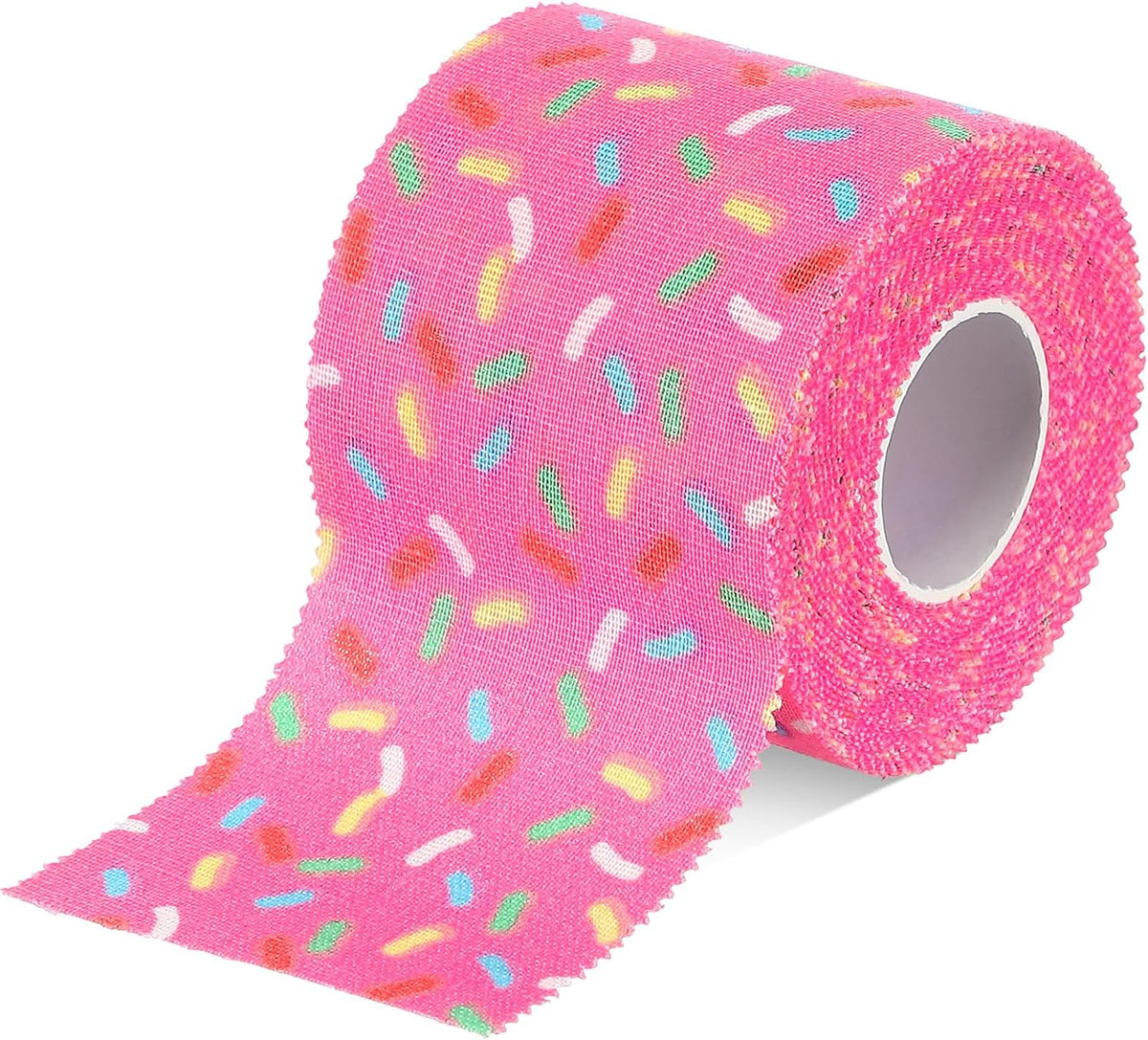 1 Pcs Wrist Tape Baseball Cross Christian Athletic Tape 2in x 23ft Sports Wrap Cotton for Football Hockey Soccer Baseball Fingers Ankles Wrist Injury Wrap(Colorful Dots,Pink)