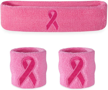 Sweatbands Set, Moisture Wicking 2 Wristbands and 1 Headband, Breathable Terry Cloth Athletic Bands for Basketball, Tennis, Yoga, Gym, Sweat Bands for Costumes and Cosplay