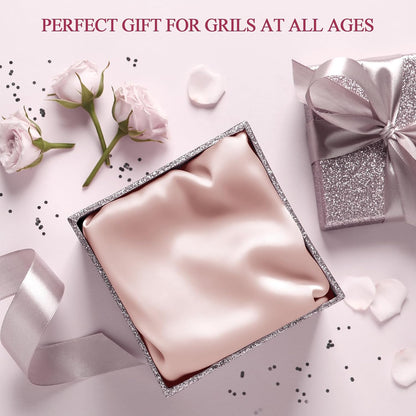 100% Silk Pillow Cases King Size Mulberry Silk Pillowcase for Hair and Skin 22 Momme Highest Grade 6A Silk Cooling Soft Smooth with Zipper 20 x 36 Inches 1PC, Pink
