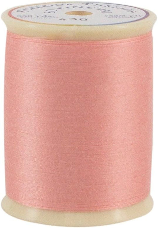 So Fine 3-Ply 50 Weight Polyester Sewing Thread Spool - 550 Yards (#430 Peach Tart)