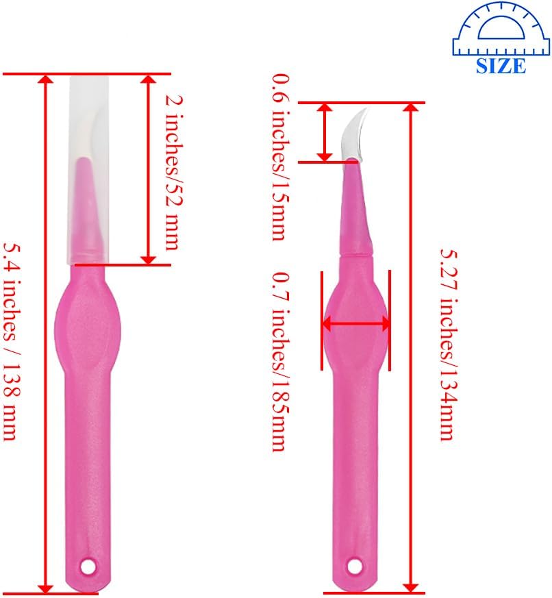 Pink Seam Ripper Ergonomic Grip Thread Stitch Remover Tool Sewing Stitch Cutter Thread Ripper Unpicker Sewing Accessory&Supply for Crafting Notions Quilting Sewing Hem, 5.4-Inch 1PCs