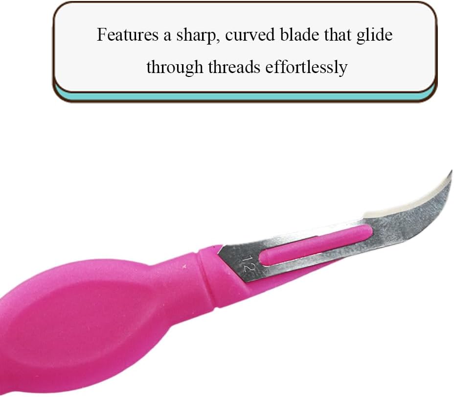 Pink Seam Ripper Ergonomic Grip Thread Stitch Remover Tool Sewing Stitch Cutter Thread Ripper Unpicker Sewing Accessory&Supply for Crafting Notions Quilting Sewing Hem, 5.4-Inch 1PCs