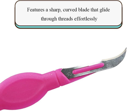 Pink Seam Ripper Ergonomic Grip Thread Stitch Remover Tool Sewing Stitch Cutter Thread Ripper Unpicker Sewing Accessory&Supply for Crafting Notions Quilting Sewing Hem, 5.4-Inch 1PCs