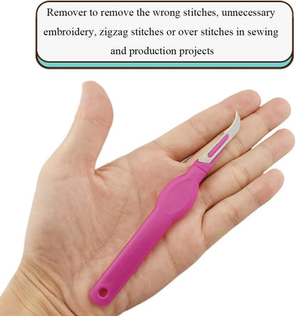 Pink Seam Ripper Ergonomic Grip Thread Stitch Remover Tool Sewing Stitch Cutter Thread Ripper Unpicker Sewing Accessory&Supply for Crafting Notions Quilting Sewing Hem, 5.4-Inch 1PCs