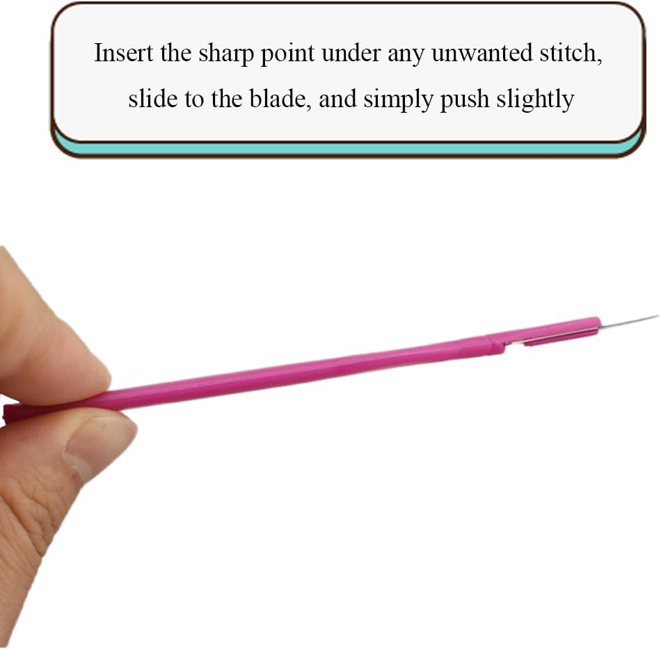 Pink Seam Ripper Ergonomic Grip Thread Stitch Remover Tool Sewing Stitch Cutter Thread Ripper Unpicker Sewing Accessory&Supply for Crafting Notions Quilting Sewing Hem, 5.4-Inch 1PCs