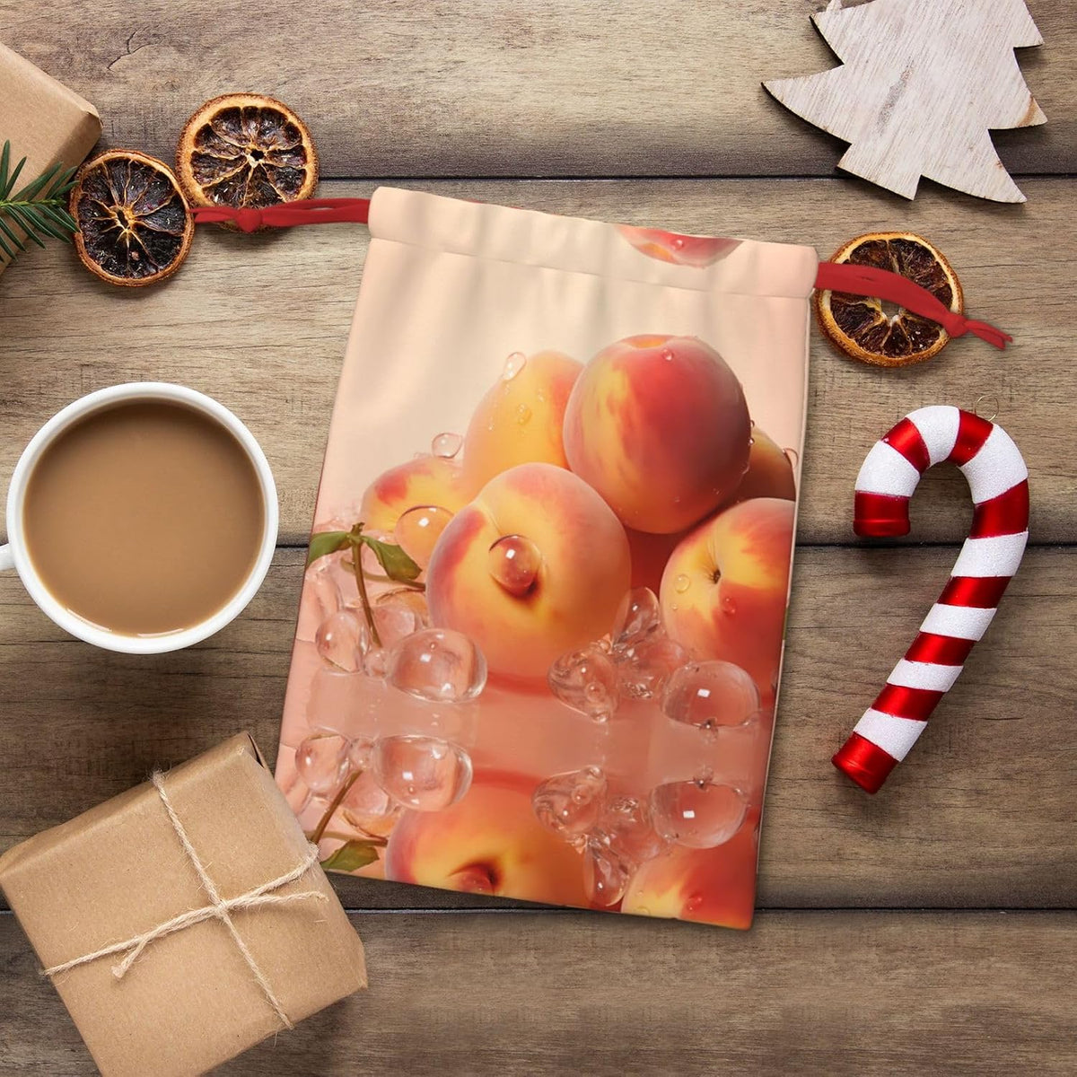 Fresh peach S Printed Gift Bags - Perfect for Weddings, Christmas, Birthdays, and Parties - S - L